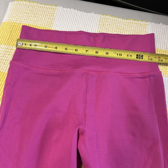 Athleta Hot Pink Aurora Seamless Ribbed High Rise Tight Leggings Large - Picture 11 of 15